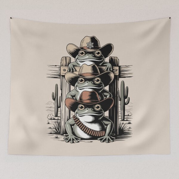 Item preview, lazy western frog - frog cowboy - kawaii frog - cute frog - funny frog - western frog - cowboy frog - sleepy frog - lazy frog - frog lover - cute cowboy - wild west humor - western humor designed and sold by JansenGS.