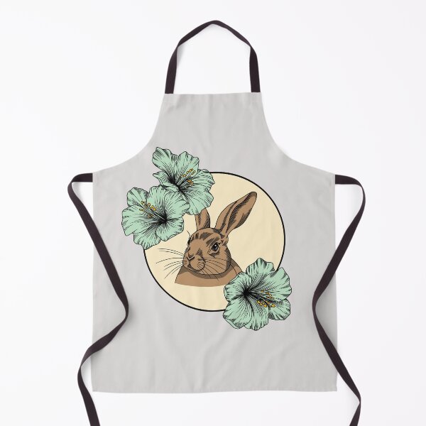 Item preview, Minimalistic bunny with flowers designed and sold by Pamelarts.