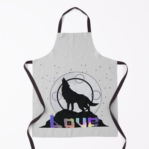 Item preview, Wolf Love Under the Moon – Lunar Howling Wolf Art designed and sold by Good Vibes .