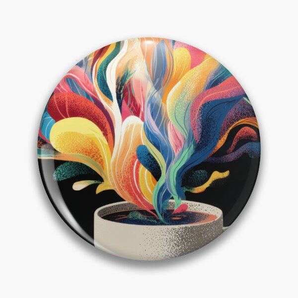 Item preview, Colorful steam rises from coffee cup designed and sold by anytka.
