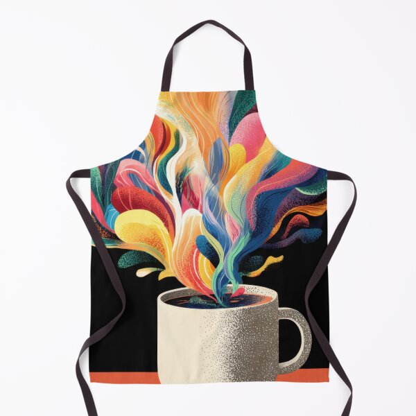 Item preview, Colorful steam rises from coffee cup designed and sold by anytka.