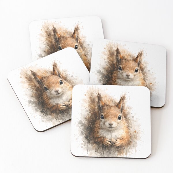 Item preview, Cute Squirrel Portrait Modern Animal Art designed and sold by giachem99.