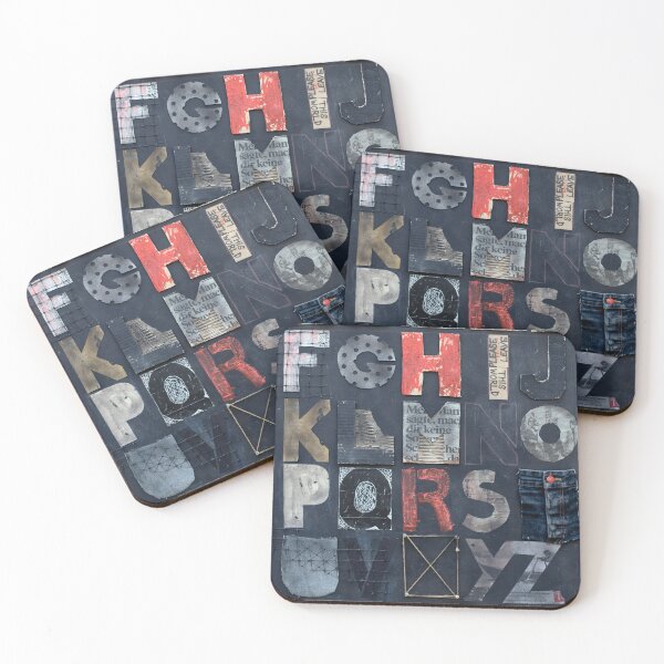 Item preview, Abstract Alphabet Wall Art – Modern Typography Collage for Aesthetic Room Decor designed and sold by art2print.