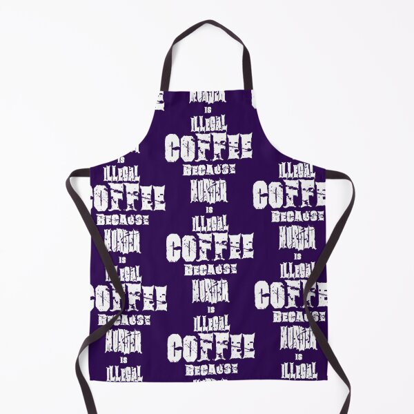 Item preview, Coffee Because Murder Is Illegal – Dark Humor Caffeine Quote designed and sold by AreKreative.