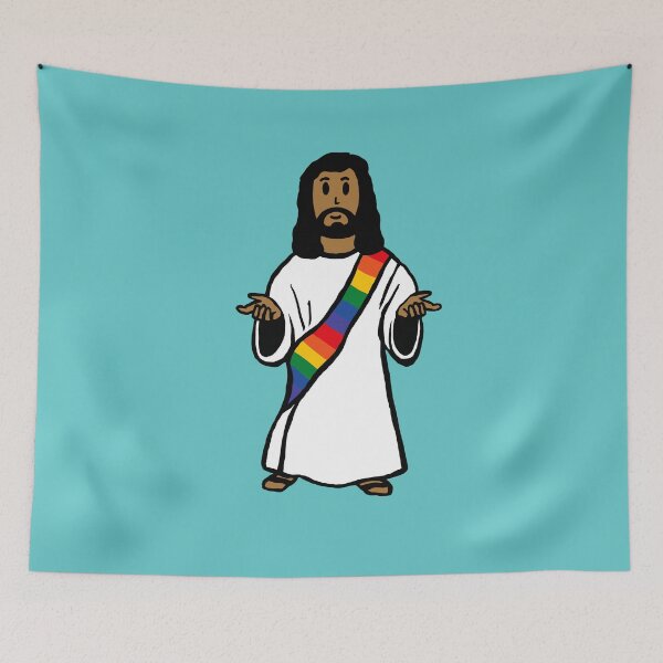 Item preview, LGBTQ Pride Jesus designed and sold by IdeaGardenInc.