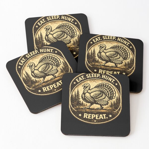 Item preview, Eat Sleep Hunt Repeat Turkey Hunting Shirt – Vintage Hunter Graphic designed and sold by WildWonderfulWear.