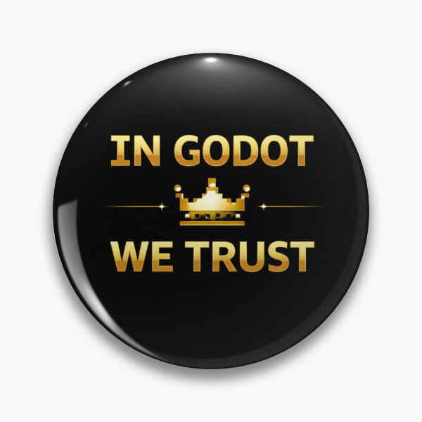 Item preview, In Godot We Trust Shirt – Game Developer Tee – Minimal Luxury Coding Design designed and sold by Obinne.
