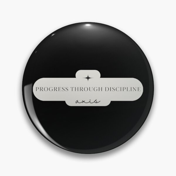 Item preview, Progress Through Discipline – Minimalist Motivational Mindset Design designed and sold by AXIS-EQUILIBRIO.