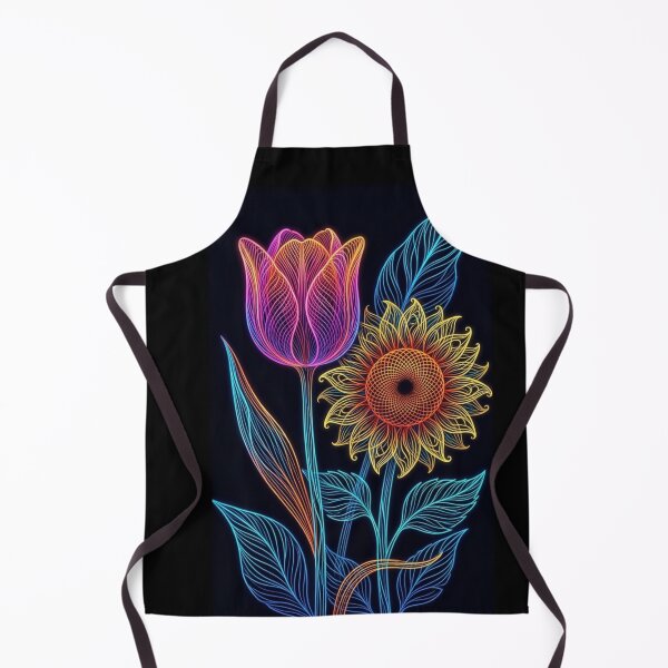 Item preview, Vibrant Neon Tulip & Sunflower: Wire-Wrap Floral Duo designed and sold by Siriusvibes.