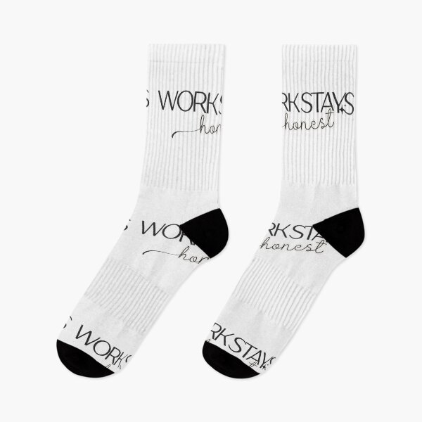 Item preview, Work Stays Honest – Minimalist Discipline and Work Ethic Design designed and sold by AXIS-EQUILIBRIO.