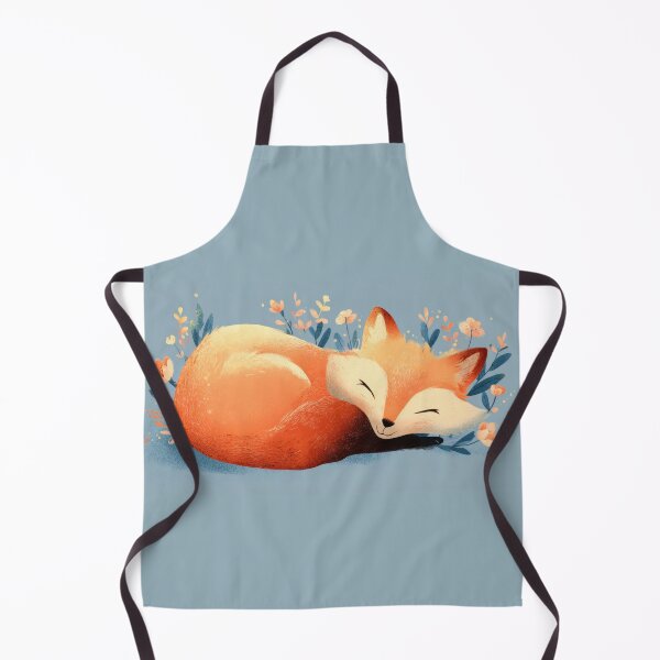 Item preview, Sleeping fox in a flower field designed and sold by anytka.
