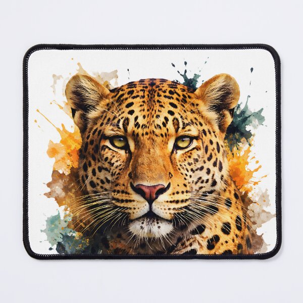 Item preview, Majestic Leopard Portrait Modern Animal Art designed and sold by giachem99.