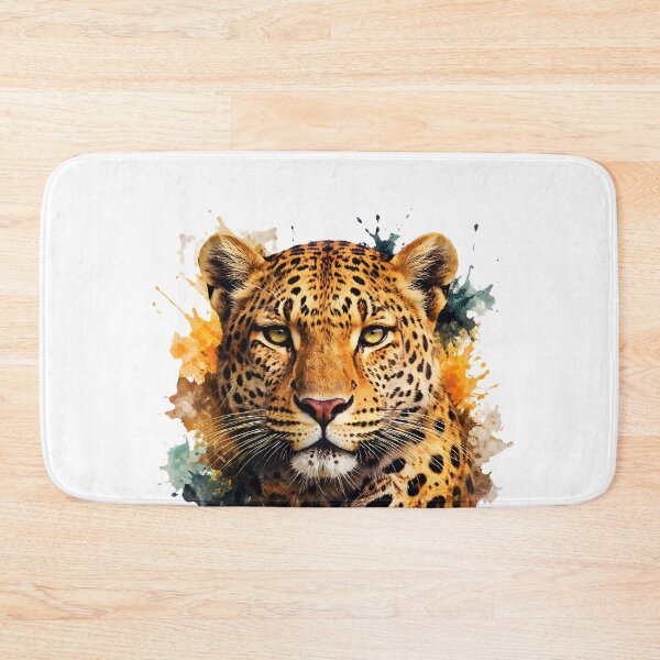 Item preview, Majestic Leopard Portrait Modern Animal Art designed and sold by giachem99.