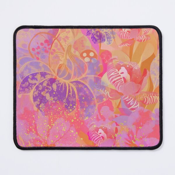 Item preview, Vibrant Abstract Floral Art in Pink, Purple and Yellow-Nature Inspired Art designed and sold by CreativeCanvas8.