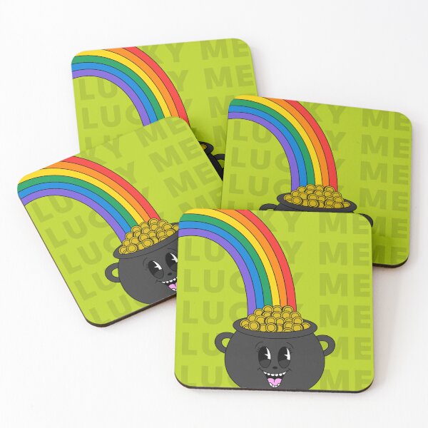 Item preview, Lucky Me – Rainbow and Pot of Gold Graphic designed and sold by carolineduvivier.