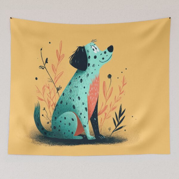 Item preview, Cute dog sitting and looking up designed and sold by anytka.