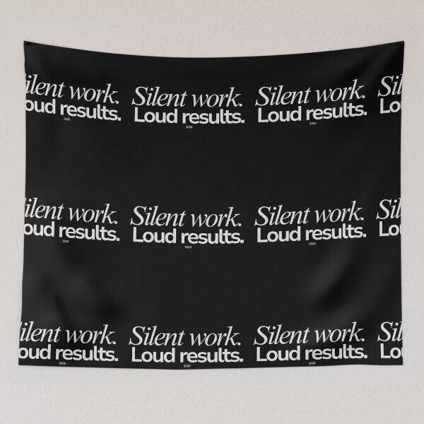Item preview, Silent Work Loud Results – Minimalist Discipline and Success Mindset Design designed and sold by AXIS-EQUILIBRIO.