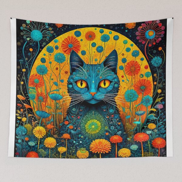 Item preview, Cosmic Cats - Surreal Graphic designed and sold by well3eyond.
