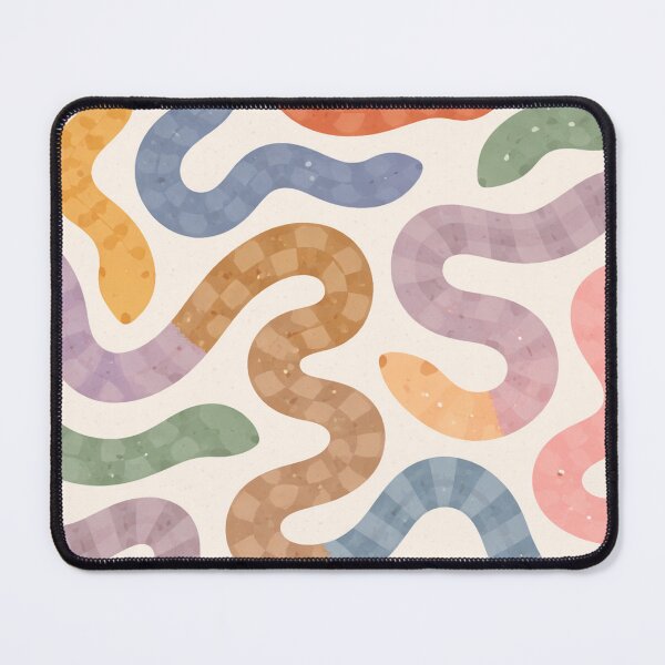 Item preview, Abstract Snake Pattern | Colorful Wavy Serpent Shapes | Modern Trendy Animal Design designed and sold by DrizzyV.