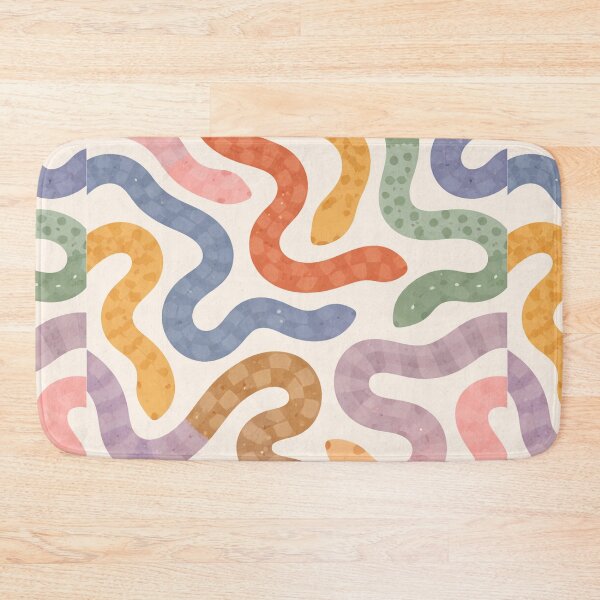 Item preview, Abstract Snake Pattern | Colorful Wavy Serpent Shapes | Modern Trendy Animal Design designed and sold by DrizzyV.