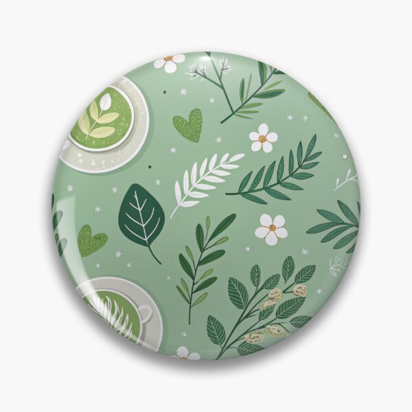 Item preview, Matcha Green Aesthetic Seamless Pattern designed and sold by Erik Visnievskij.