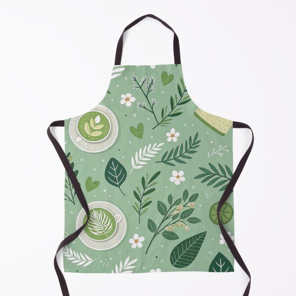 Item preview, Matcha Green Aesthetic Seamless Pattern designed and sold by Erik Visnievskij.