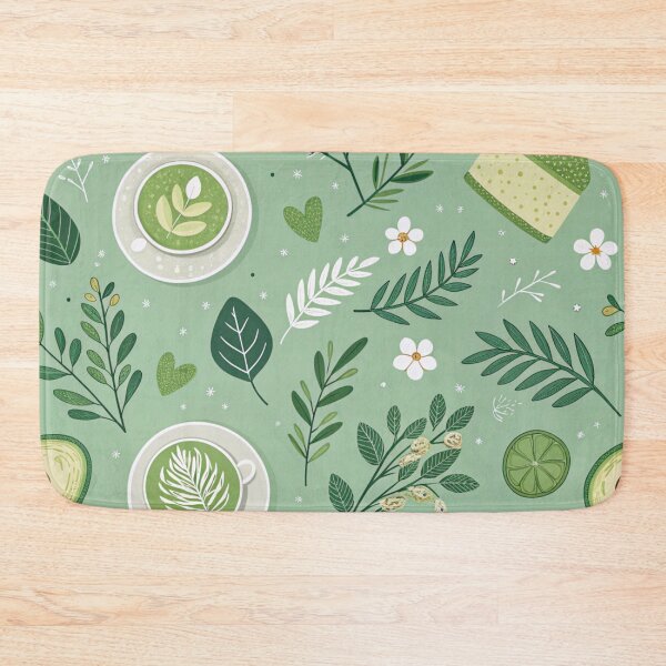 Item preview, Matcha Green Aesthetic Seamless Pattern designed and sold by Erik Visnievskij.