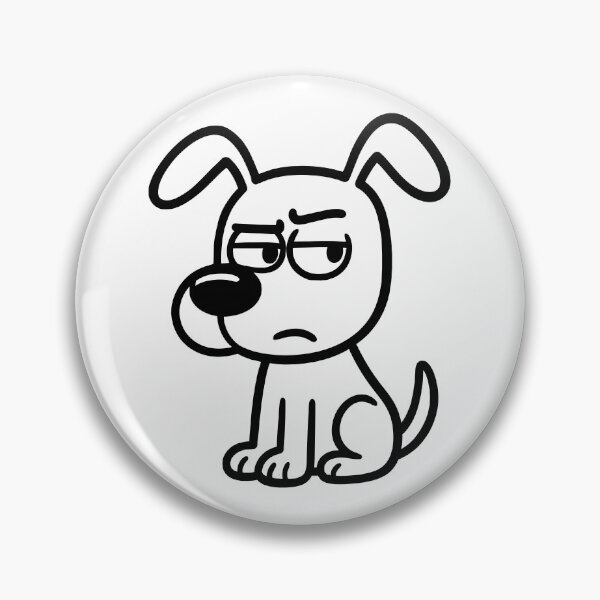 Item preview, suspicious dog designed and sold by Uglyandcute.