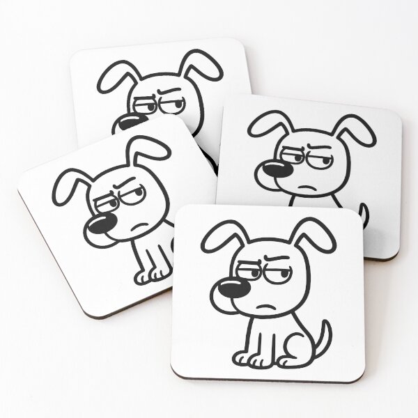 Item preview, suspicious dog designed and sold by Uglyandcute.