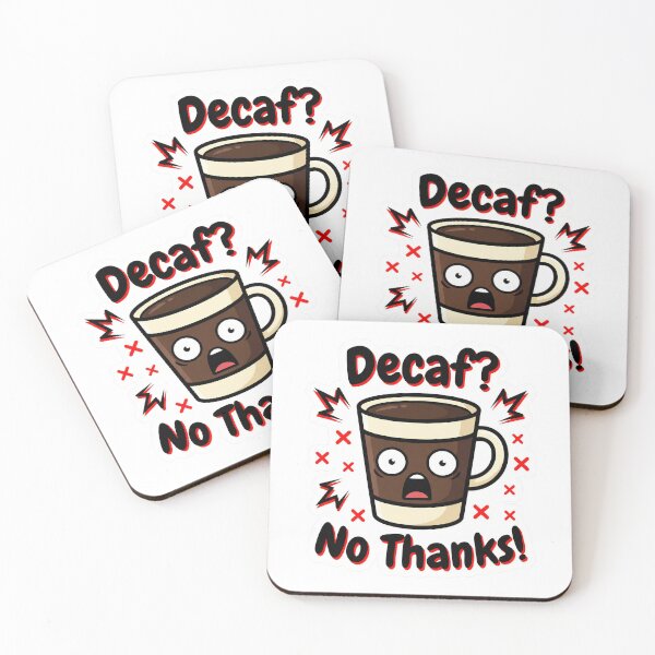 Item preview, Funny Decaf No Thanks Shocked Coffee Cup Humor designed and sold by MadewithLove26.
