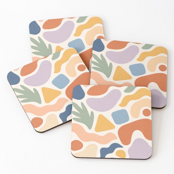 Item preview, Mixed Abstract Shapes (many colors, terrazzo style) designed and sold by DrizzyV.