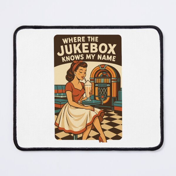 Item preview, 50s Diner Pin-Up: Where the Jukebox Knows My Name designed and sold by Pineapple-Tree.