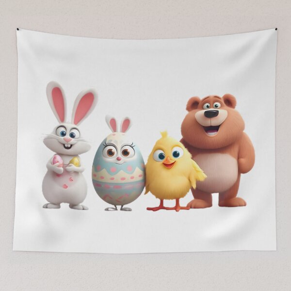Item preview, Cartoon Easter Party designed and sold by Retro Whimsy.