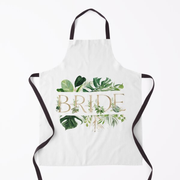 Item preview, Tropical Bride Gold Typography with Monstera Leaves | Elegant Botanical Wedding Design designed and sold by Marty Party .