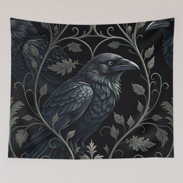 Item preview, Gothic Raven Seamless Pattern designed and sold by Erik Visnievskij.