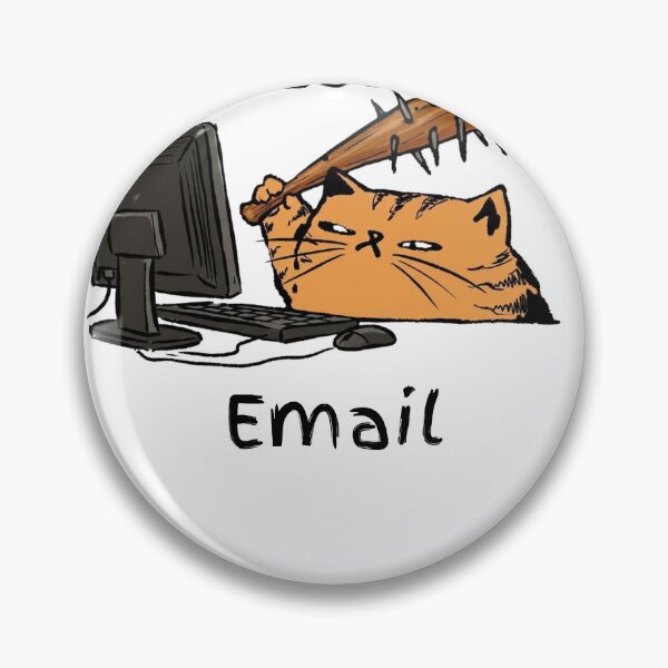 Item preview, As Purr My Last Email Angry Office Cat, Unhinged Animal Humor designed and sold by ChaaiTee.