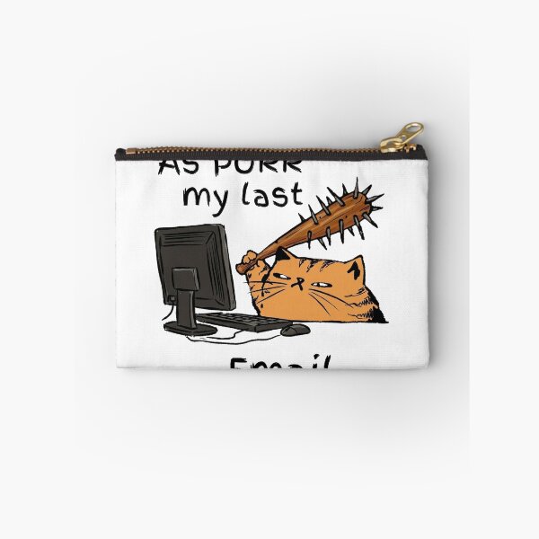 Item preview, As Purr My Last Email Angry Office Cat, Unhinged Animal Humor designed and sold by ChaaiTee.
