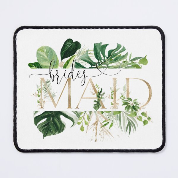 Item preview, Bridesmaid Tropical Botanical Typography with Gold Letters | Elegant Bridal Party Wedding Design designed and sold by Marty Party .