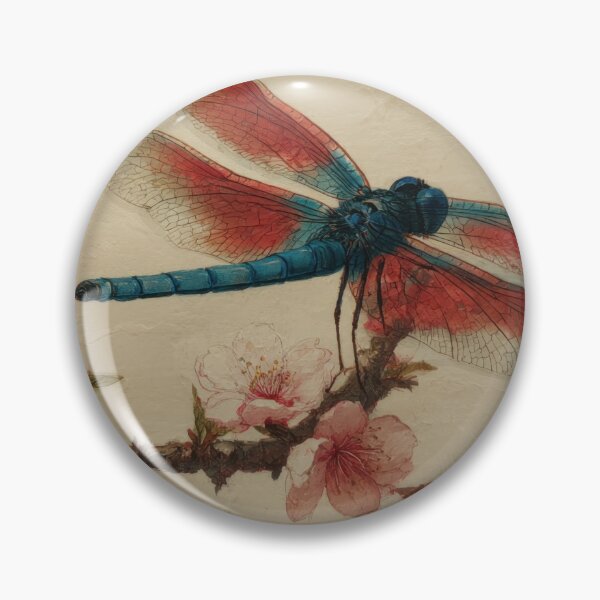 Item preview, Dragonfly on cherry branch designed and sold by anytka.
