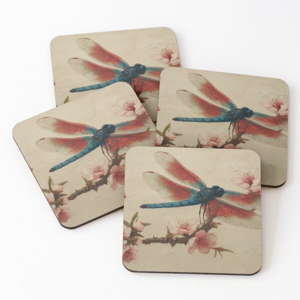 Item preview, Dragonfly on cherry branch designed and sold by anytka.