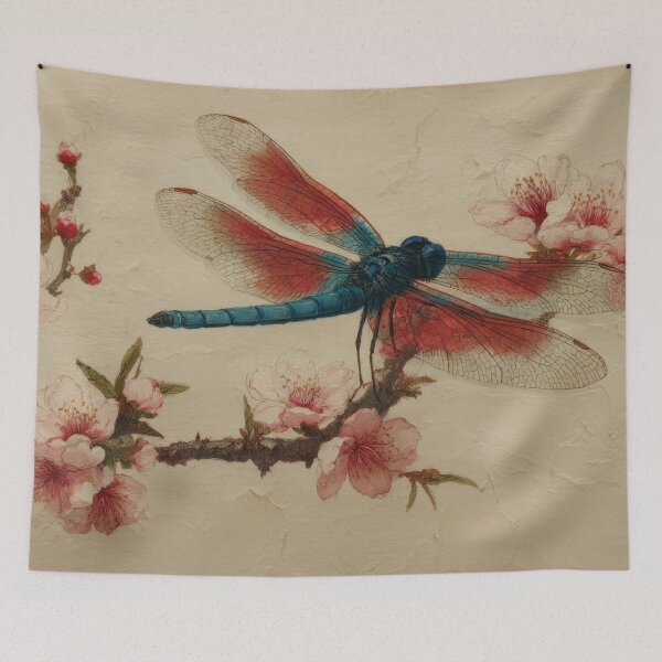 Item preview, Dragonfly on cherry branch designed and sold by anytka.