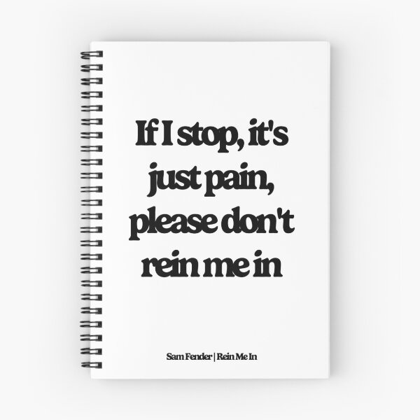 Item preview, Sam Fender | Rein Me In Lyrics designed and sold by tsmart6.