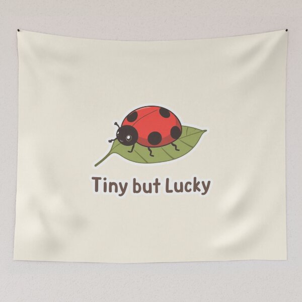Item preview, Tiny But Lucky - Cute Ladybug Aesthetic designed and sold by VeroChaos.