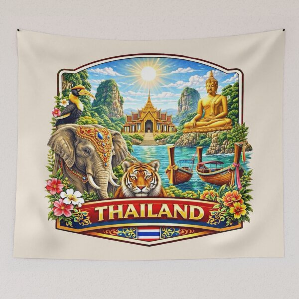 Item preview, Thailand - Golden Temple designed and sold by Myra365Art.