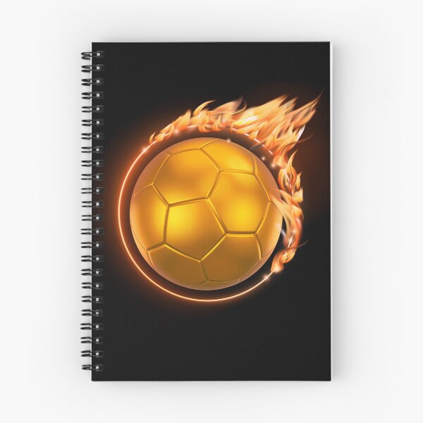 Item preview, Gold Soccer Fire Ball: Flaming Football Art designed and sold by FunToTheFullest.