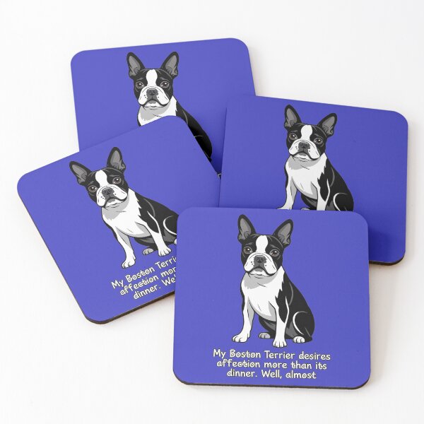 Item preview, Diseño artístico para dueños de Boston Terriers: Mi Boston Terrier desea más afecto que su cena. designed and sold by fantasticdesign.