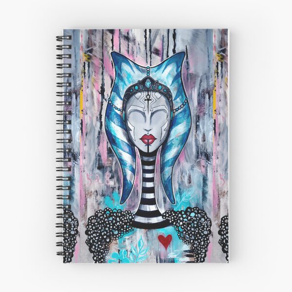 Item preview, Space Warrior Queen — Whimsical Fan Art Portrait | Blue Ornamental Cosmic Illustration designed and sold by  Ojo de Lilith.