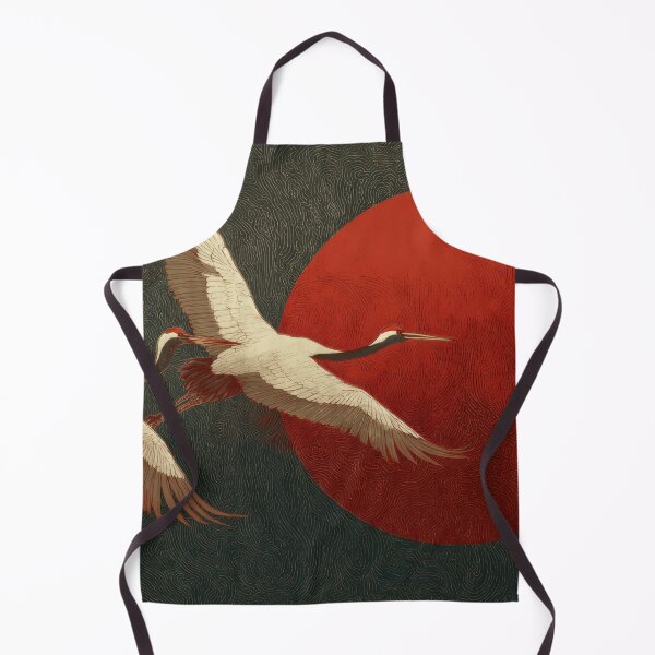 Item preview, Cranes fly across a rising sun designed and sold by anytka.