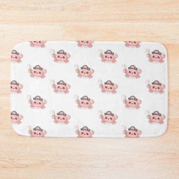 Item preview, Cute Pirate Crab Kawaii Cartoon Funny Sea Animal Buccaneer  designed and sold by Merchandiser099.