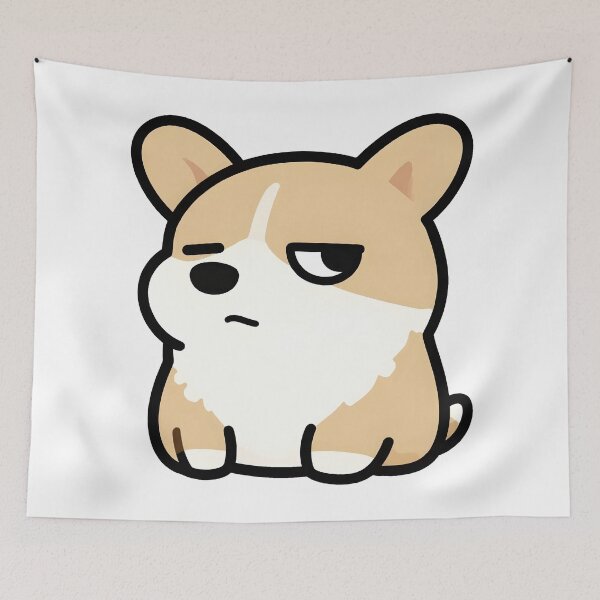 Item preview, suspicious dog designed and sold by Uglyandcute.